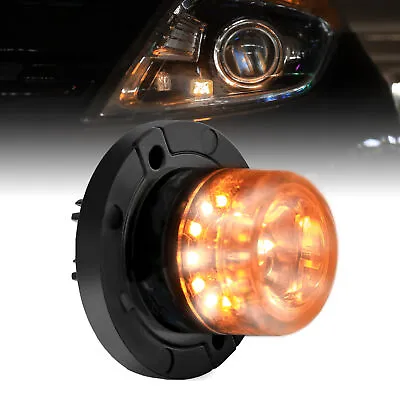 $49.99 • Buy Amber/White 12W LED Hideaway Strobe Light SAE Waterproof Police Volunteer Fire