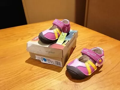 Umi Cassia Plum Multi Baby Shoes. Self Fastening. UK 2 EU 18 • £7.99