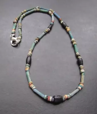 NILE Ancient Egyptian Amulet Mummy Bead Necklace Ca 600 BC • $60