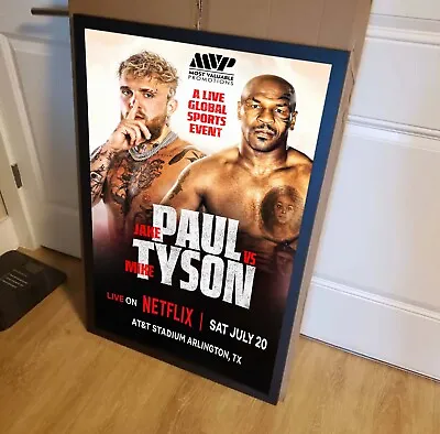 Jake Paul Vs Mike Tyson Fight On July 20th 2024 In Arlington TX Boxing Poster • $11.99