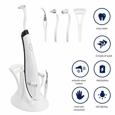 $17.35 • Buy Electric Ultrasonic Dental Scaler Tooth Cleaner Calculus Remover Teeth Whitening