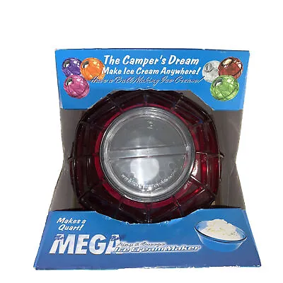 The Mega Ball Play And Freeze Ice Cream Maker Camper's Dream Quart RED • $39.99