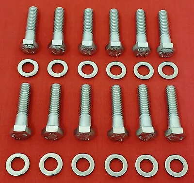 Big Block Mopar Stock Exhaust Manifold Bolts Kit 383 413 440 Stainless Steel Set • $19.63