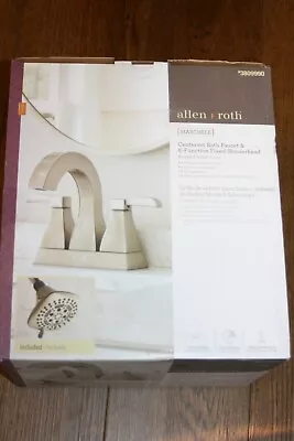 Allen + Roth Marchele Bathroom Vanity Sink Faucet Brushed Nickel W/ Shower Head  • $37