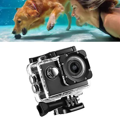 £16.23 • Buy K1080HD 12MP Underwater Waterproof Video Camera Outdoor Bike Diving Sports Ac BS