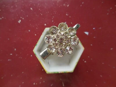 £7.50 • Buy A Vintage 1960's Diamante Crocodile Hair Clip Or Scarf Clip?