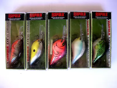 Rapala Dives To DT-6 Rattlin' Fishing Lures 5 Colors With 3 Custom Ink Colors • $54.99