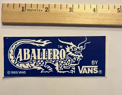 Vintage NOS 1980’s Vans Steve Caballero Skateboard Sticker Powell Peralta • $10