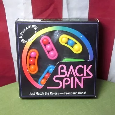 BACK-SPIN Puzzle In Box Binary Arts Brain-teaser 1994 Vtg Handheld Strategy Game • $20.50