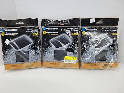 $19.99 • Buy Vacmaster Foam Sleeve Filter 3 Pack 2.5 - 4 Gallons , 551009111 VFF21
