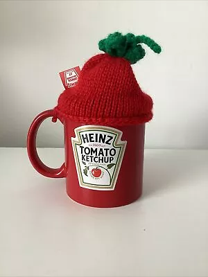 Official Heinz Tomato Ketchup Mug Rare Complete With Knitted Hat • $38.69