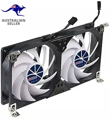 120Mm Double Rack Mount Cooling Fan For Caravan RV Fridge Vent Ventilation • $194.99