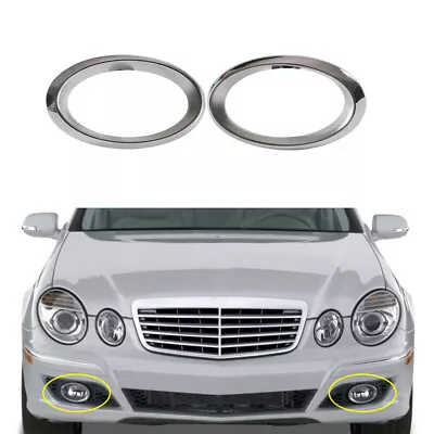 Fog Light Cover Front Left+Right Chrome For Mercedes-Benz S211 W211 E-CLASS W211 • $19.95