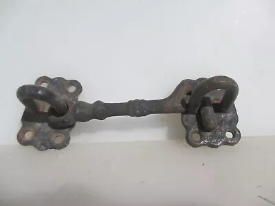 Vintage Iron Latch Old Gate Lock Catch Keep Shed Cottage Barn Rustic 5.5 W • $12.43