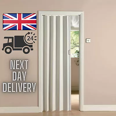£44.95 • Buy PVC Folding Door Oak Effect - White Accordion Concertina Sliding Folding Door 