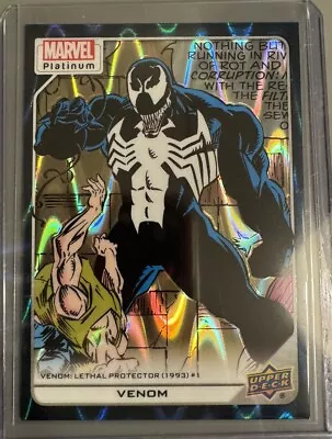 2023 Marvel Platinum Upper Deck Venom Lethal Protector TEAL WAVE /799 #124 • $24.99