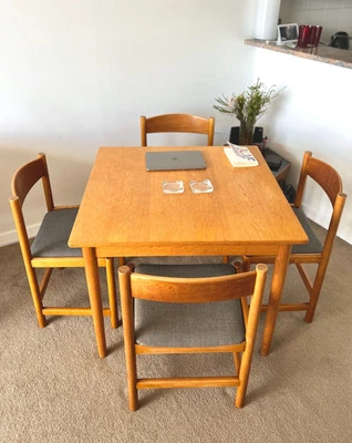 $1290 • Buy Set Of 4 Farstrup Danish Dining Chairs Upholstered In Kvadrat Mid Century 60s