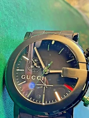 $695 • Buy Gucci 101M Chronograph Black Dial Men's Watch