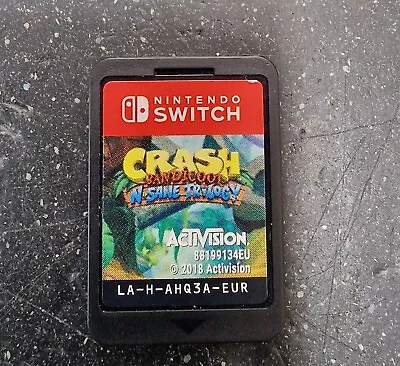 Crash Bandicoot N. Sane Trilogy (Nintendo Switch 2018) Cartridge Only • £13
