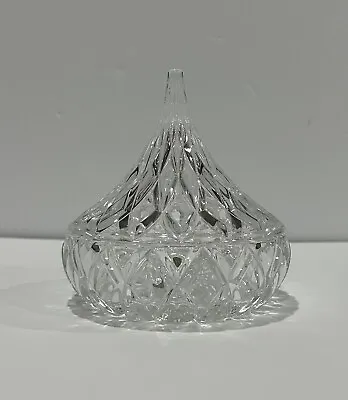 Hershey Kiss Shaped Candy Dish With Lid Shannon Crystal • $14