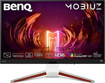 $2371.91 • Buy BenQ MOBIUZ EX3210U 32 4K True HDMI 2.1 144Hz White Gaming Monitor, UHD 3840 X