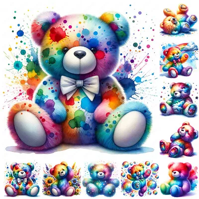 5D DIY Full Drill Diamond Painting Rainbow Bear Embroidery Craft Kit Home Decor • $7.58