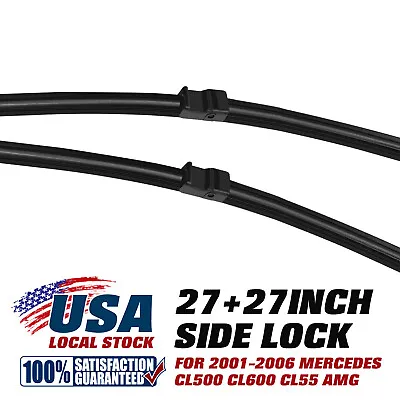 For Mercedes-Benz S500 00-06 FRONT 27 &27  WINDSHIELD WIPER BLADE SET OEM • $10.99