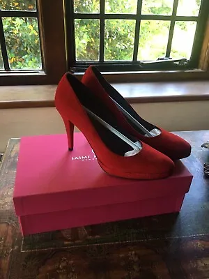 £49 • Buy Jaime Mascaro Soft Red Suede Shoes Size 37. Beautifully Made Artisan Shoes.