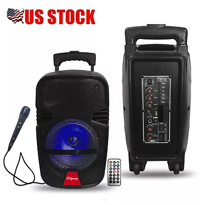 8  Portable BT Bluetooth Speaker Subwoofer Heavy Bass Sound System Party W/ Mic • $42.99