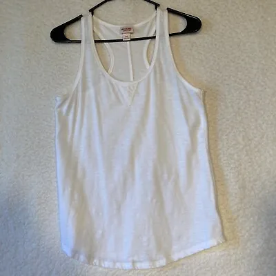Mossimo Supply Co Womens S/P White Racerback Pullover Active Wear Top Sleeveless • $9.95