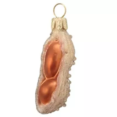 Salted Peanuts In Shell European Blown Glass Christmas Tree Holiday Ornament • £12.30