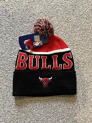 BNWT NBA Chicago Bulls Licensed Beanie Adult  Bobble Hat PRIMARK (Basketball) • £7.50