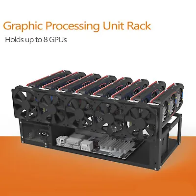 $19.90 • Buy 6/8 GPU Mining Rig Frame Case Open Air Crypto Coin Computer Equipment Rack