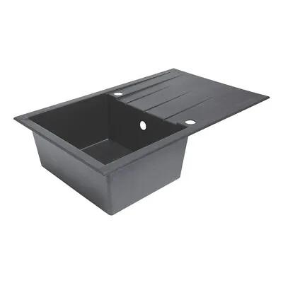 1 Bowl Plastic & Resin Kitchen Sink & Drainer Reversible 800 X 500mm  • £59.99