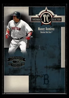 2005 Throwback Threads Throwback Collection Manny Ramirez #TC-24 Red Sox • $0.99