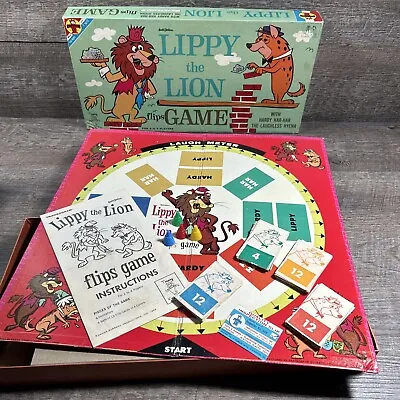 Transogram  Lippy The Lion  Flips Game  Hanna Barbera  1962  Hardy Har Har • $89.99