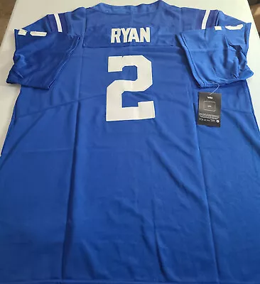 NWT Stitched Colts Jersey #2 Matt Ryan Color Blue Size SMLXL2XL3XL *NEW* • $39.99