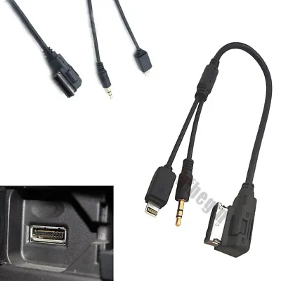 For Audi VW Car Media In Audio USB Music Cable Interface AMI MDI MMI AUX Adapter • $9.50