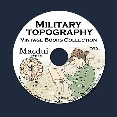 Military Topography Vintage Books Collection 32 PDF E-Books On 1 DVD Map Reading • £5.99