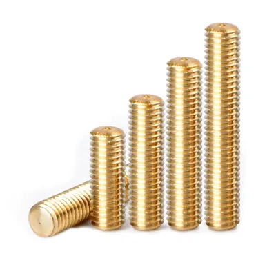 £3.06 • Buy M2/2.5/3/4/5/6/8/10/12/14 -M20 Solid Brass Fully Threaded Bar-Studding Rod Studs