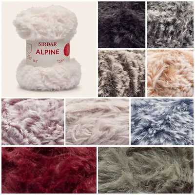 £4.40 • Buy Sirdar Alpine Luxe Fur Effect Knitting Yarn Knit Craft 50g Ball Wool