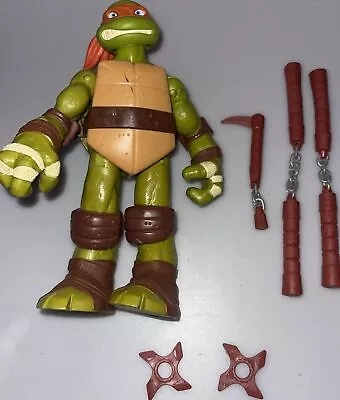 Teenage Mutant Ninja Turtles Battle Shell Michelangelo 10   2012 Playmates (READ • $19.95