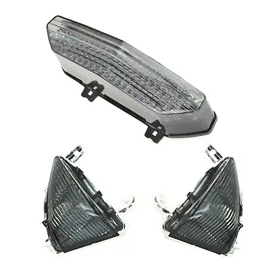 Led Tail Light And Front Turn Signal Fit Kawasaki 07-08 Ninja ZX-6R Smoked • $88.35