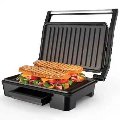 $41.24 • Buy Panini Press Grill, Stainless Steel Sandwich Maker With Double Non-Stick Coated 