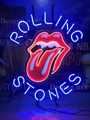 New Rolling Stones Music Lamp Neon Light Sign 17 X14  WIth HD Vivid Printing • $122.49