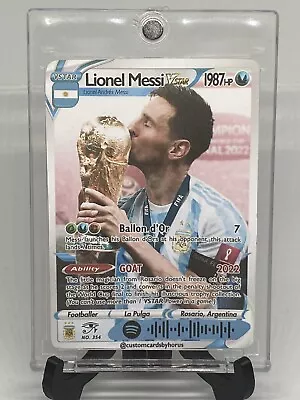 Lionel Messi Pokémon Card Argentina Full Art • $5