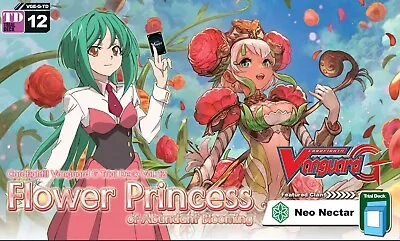 Cardfight!! Vanguard G-TD12 Flower Princess Of Abundant Blooming Trial Deck • $17.95