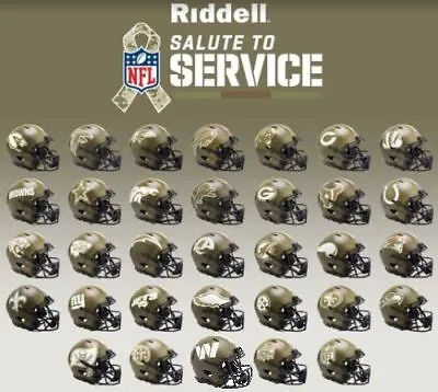 $29.95 • Buy NFL Riddell 2022 Salute To Service Speed Mini Football Helmet - PICK YOUR TEAM!