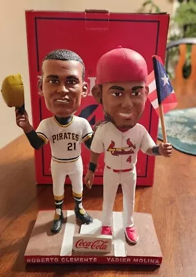 Yadier Molina & Roberto Clemente Dual Bobblehead St Louis Cardinals • $49.99