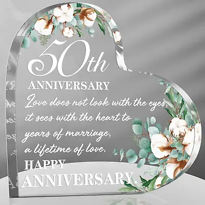 50th Anniversary Decoration Wedding Gift For Her 50th Marriage Gifts For Wife • $12.52